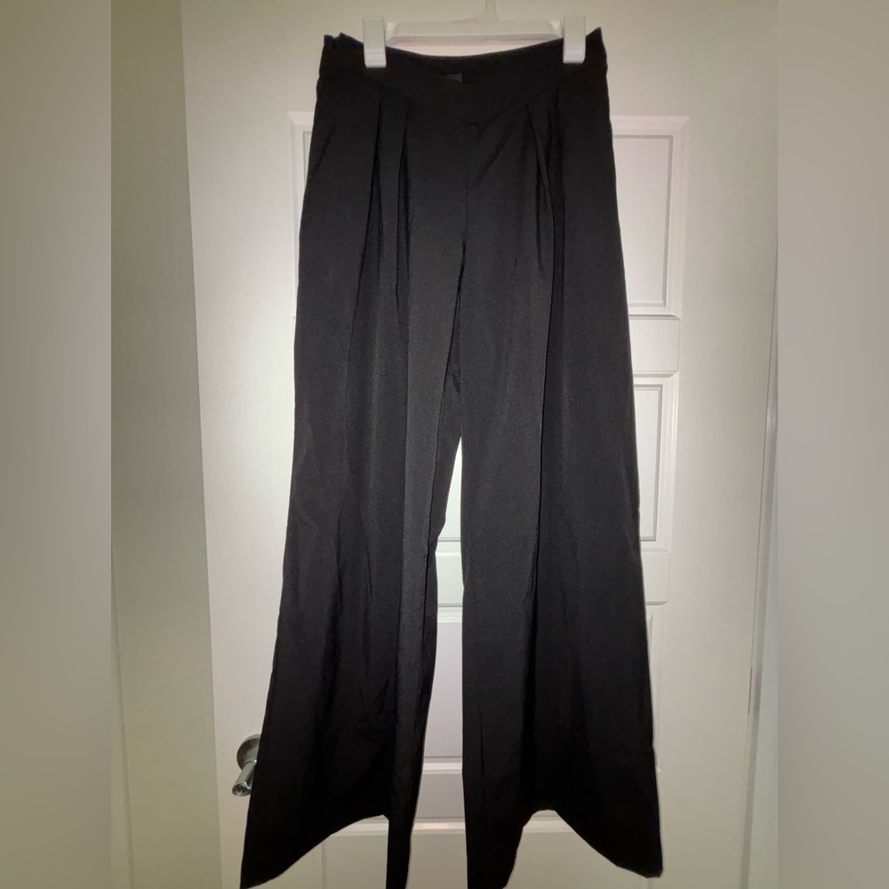 SHEIN Black Wide Leg Pants Elegant Flared Design